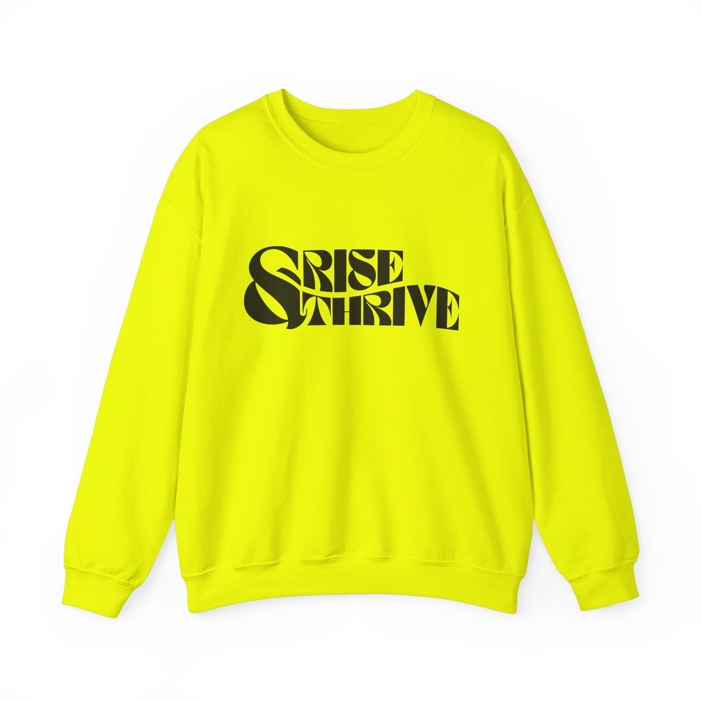 Rise & Thrive Heavy Blend™ Crewneck Sweatshirt - Cozy Motivational Apparel
