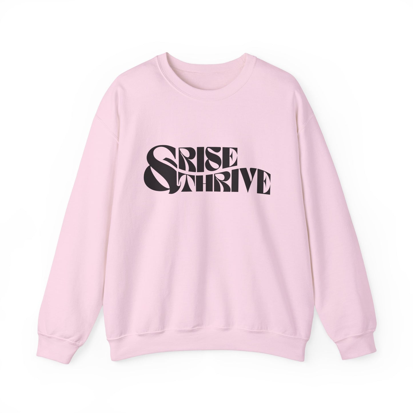 Rise & Thrive Heavy Blend™ Crewneck Sweatshirt - Cozy Motivational Apparel