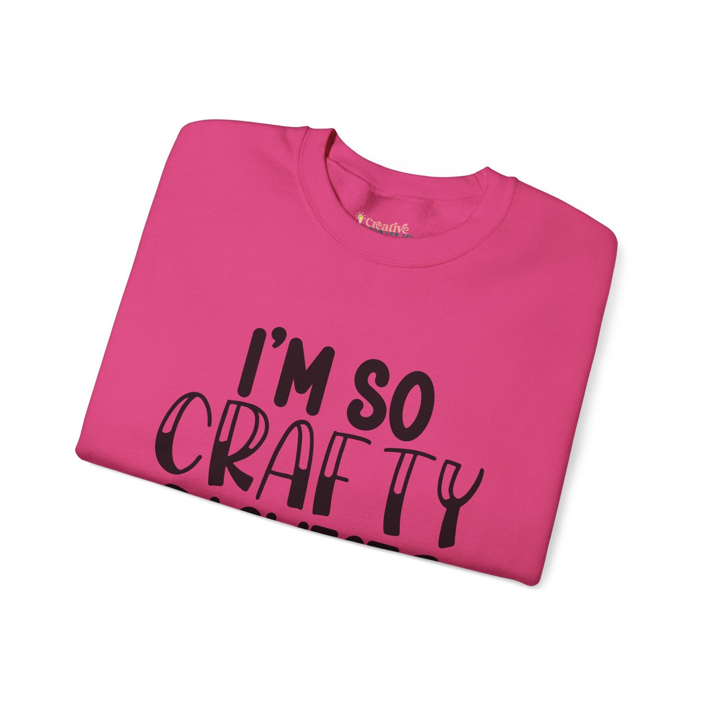 "I’m So Crafty I Sweat Glitter" | Unisex Crewneck