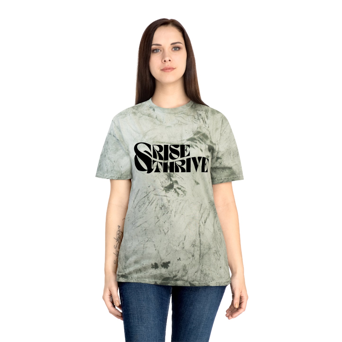 Rise & Thrive (Large Print) Color Blast Tee