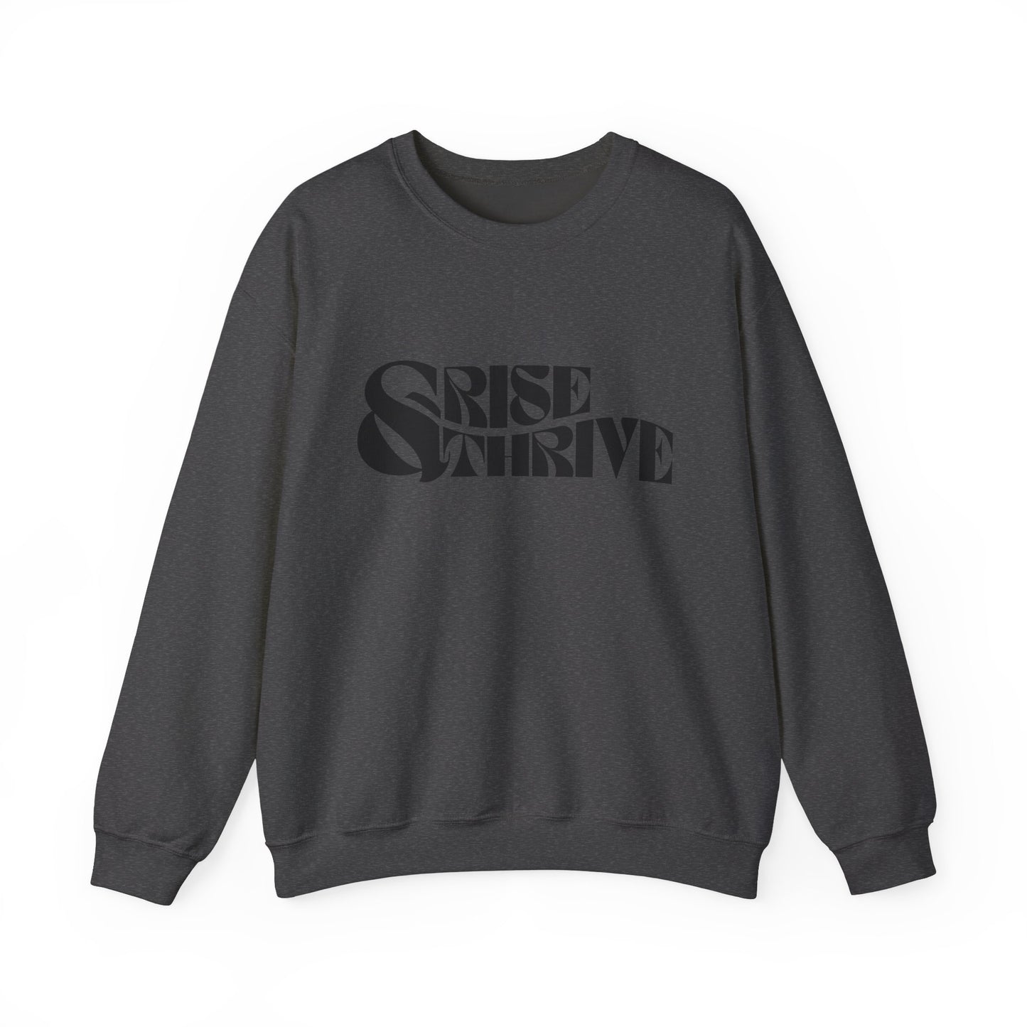 Rise & Thrive Heavy Blend™ Crewneck Sweatshirt - Cozy Motivational Apparel