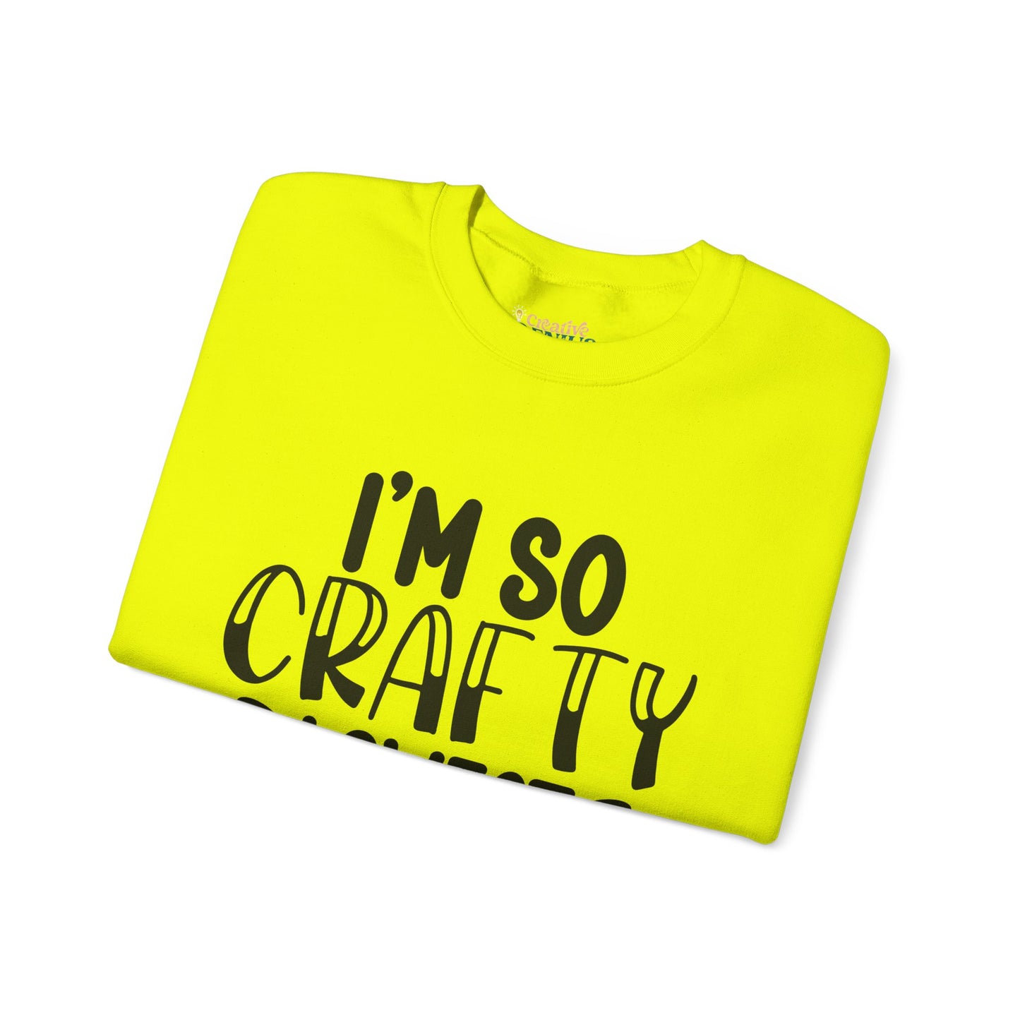 "I’m So Crafty I Sweat Glitter" | Unisex Crewneck