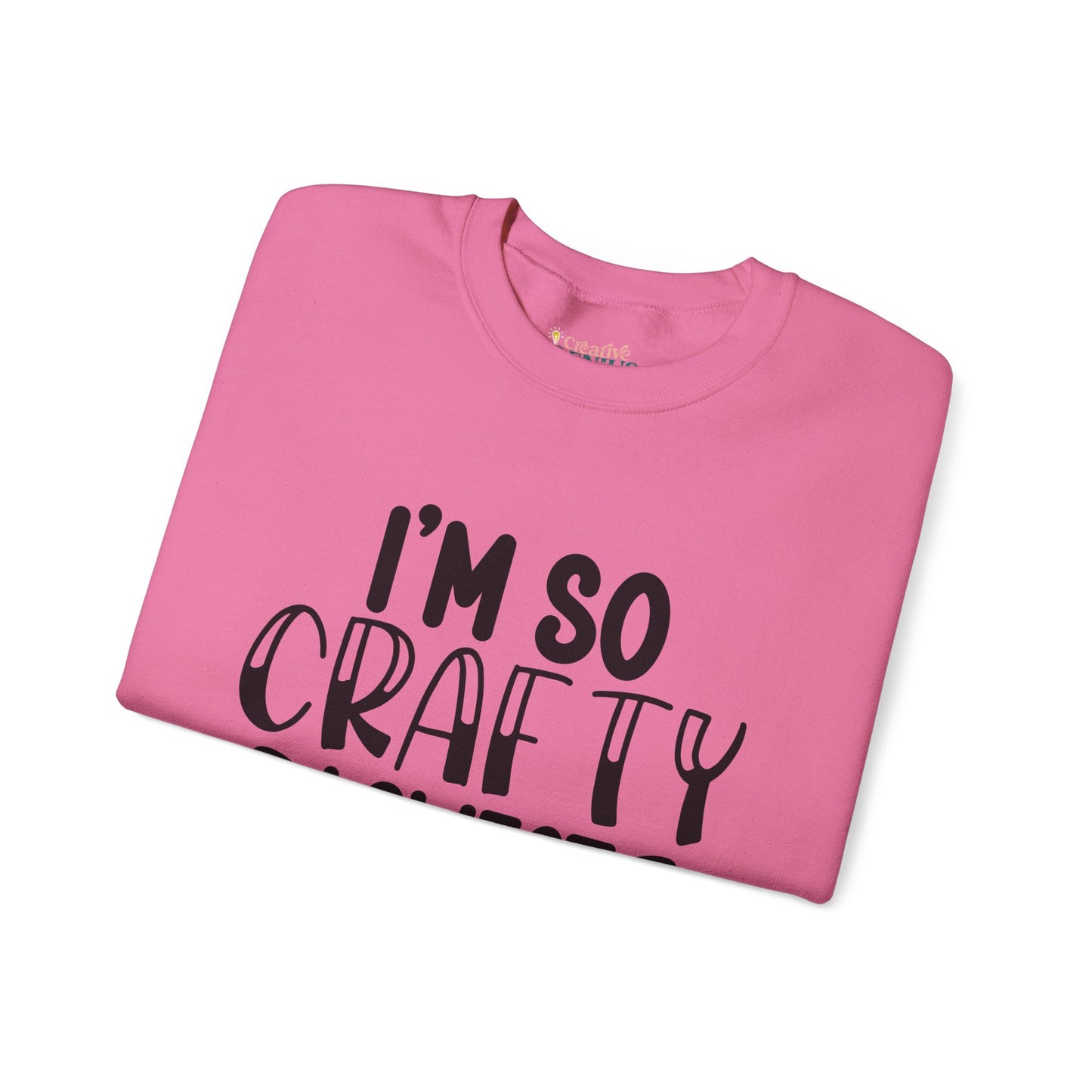 "I’m So Crafty I Sweat Glitter" | Unisex Crewneck