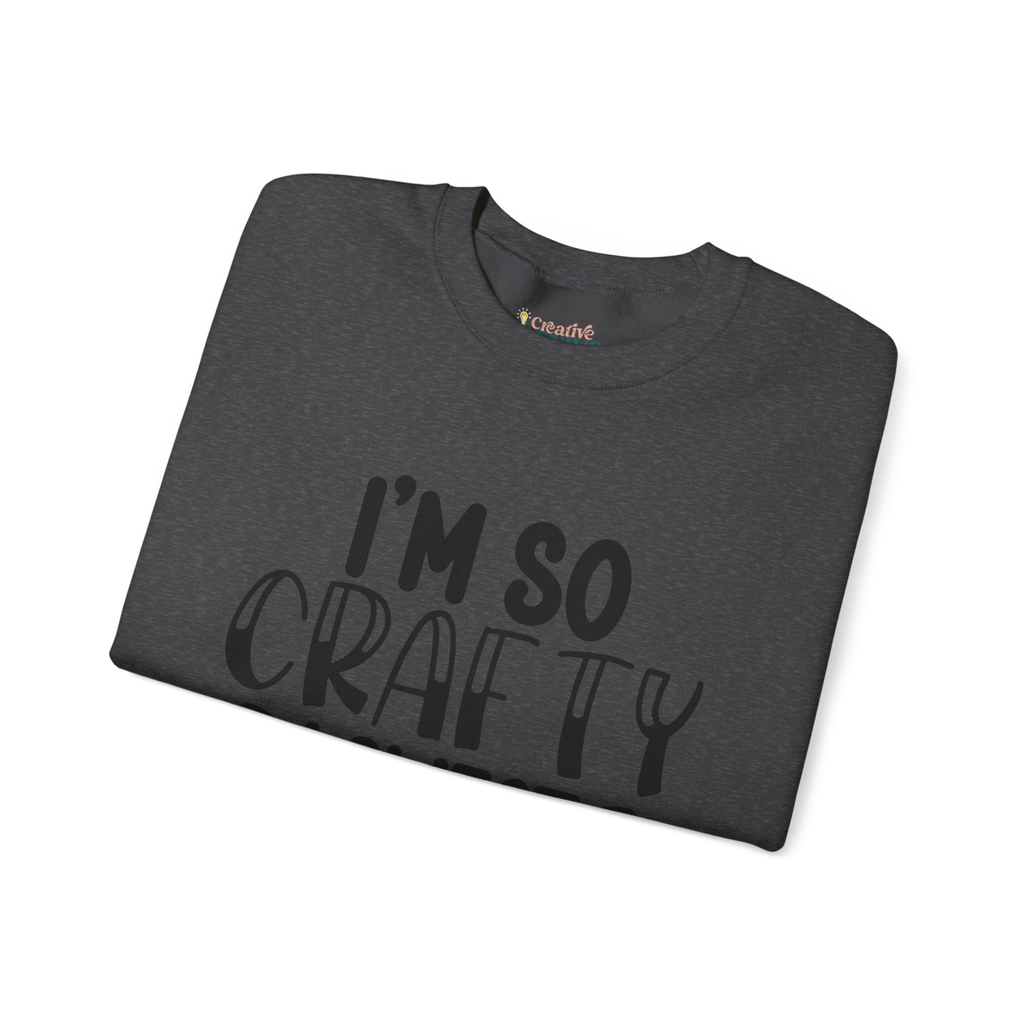 "I’m So Crafty I Sweat Glitter" | Unisex Crewneck