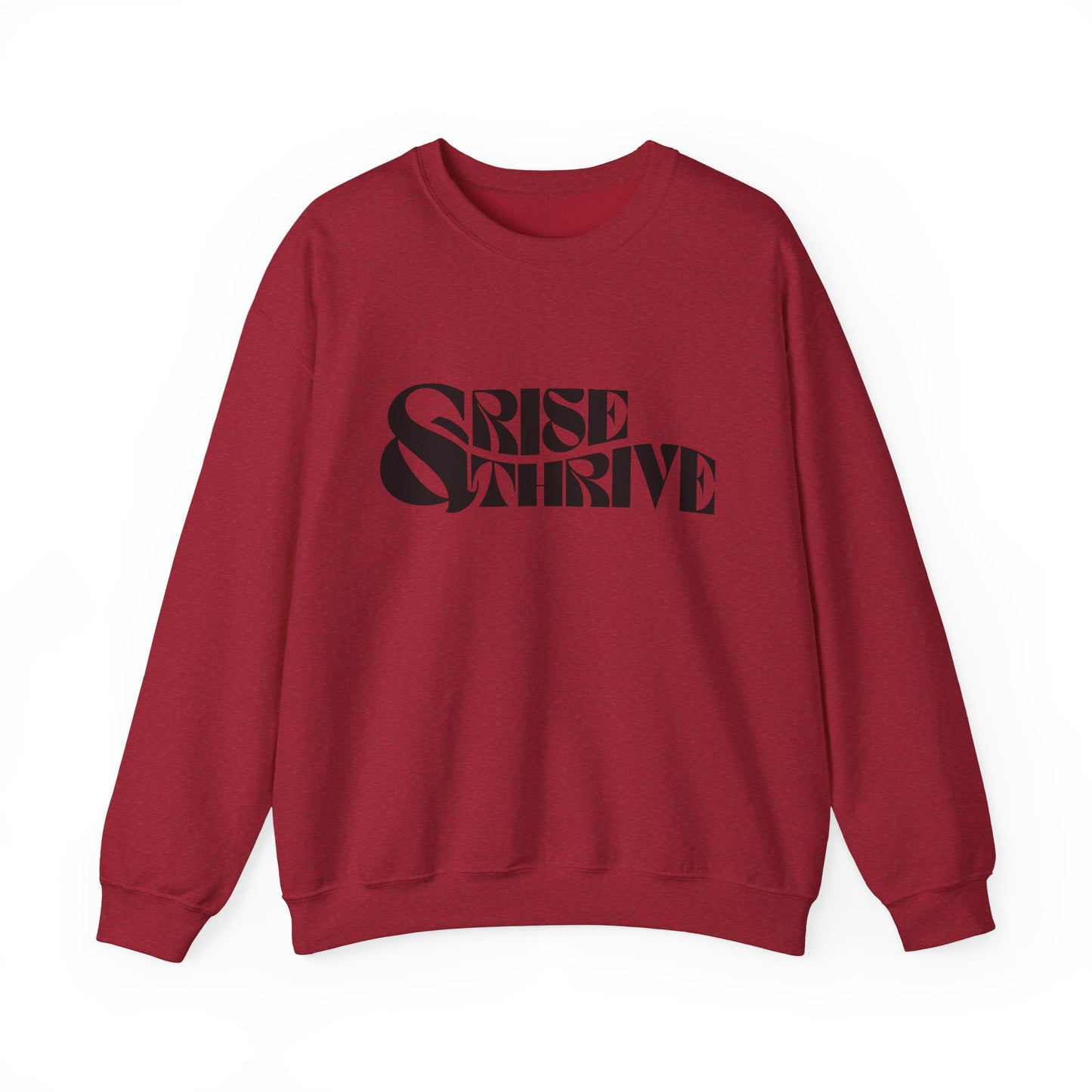 Rise & Thrive Heavy Blend™ Crewneck Sweatshirt - Cozy Motivational Apparel
