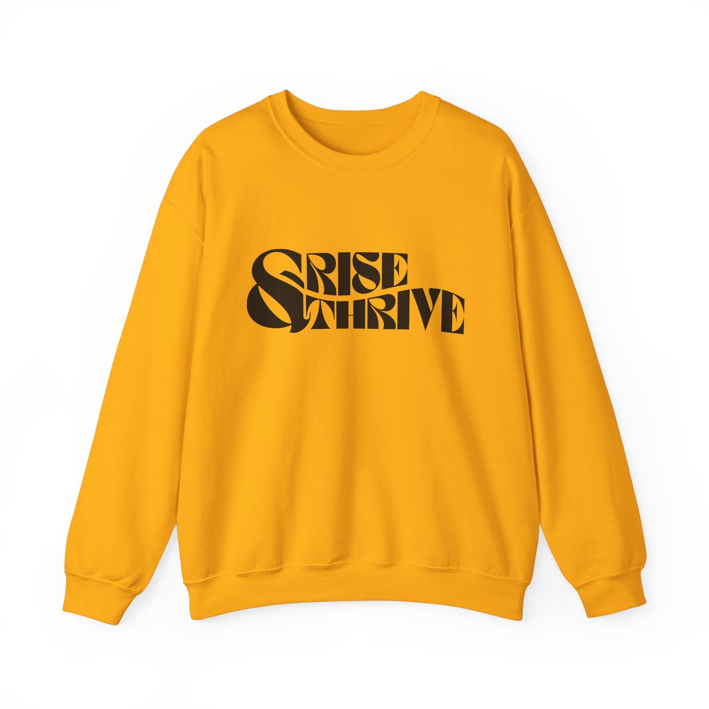 Rise & Thrive Heavy Blend™ Crewneck Sweatshirt - Cozy Motivational Apparel