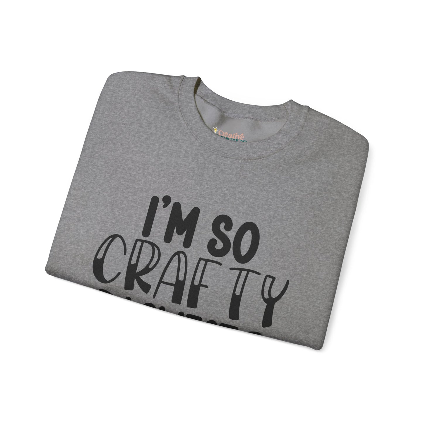 "I’m So Crafty I Sweat Glitter" | Unisex Crewneck