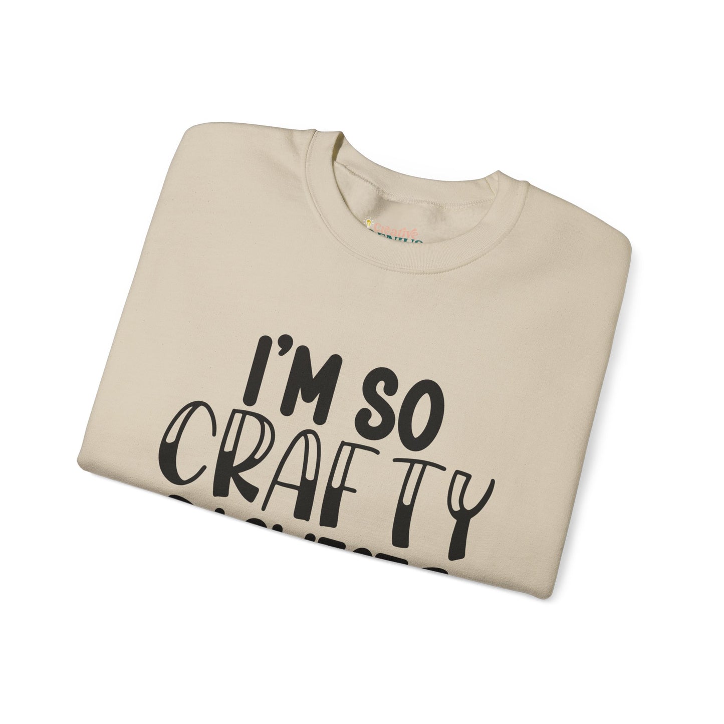 "I’m So Crafty I Sweat Glitter" | Unisex Crewneck
