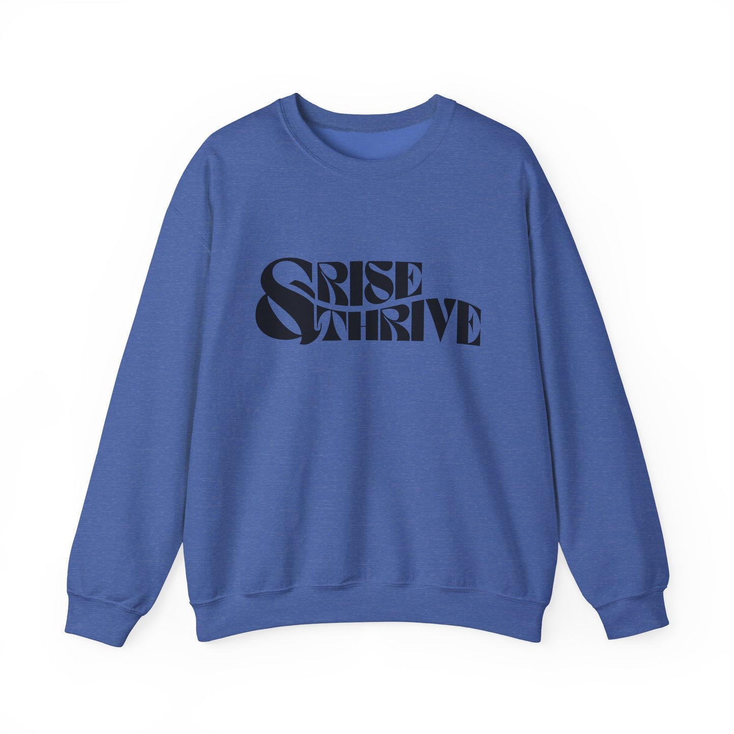 Rise & Thrive Heavy Blend™ Crewneck Sweatshirt - Cozy Motivational Apparel