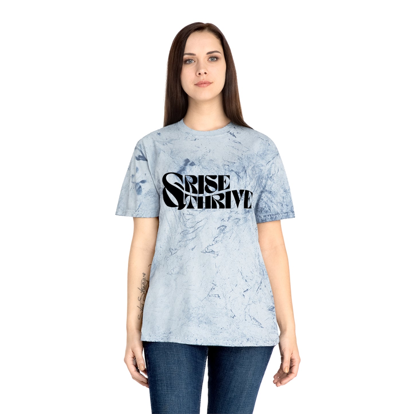 Rise & Thrive (Large Print) Color Blast Tee