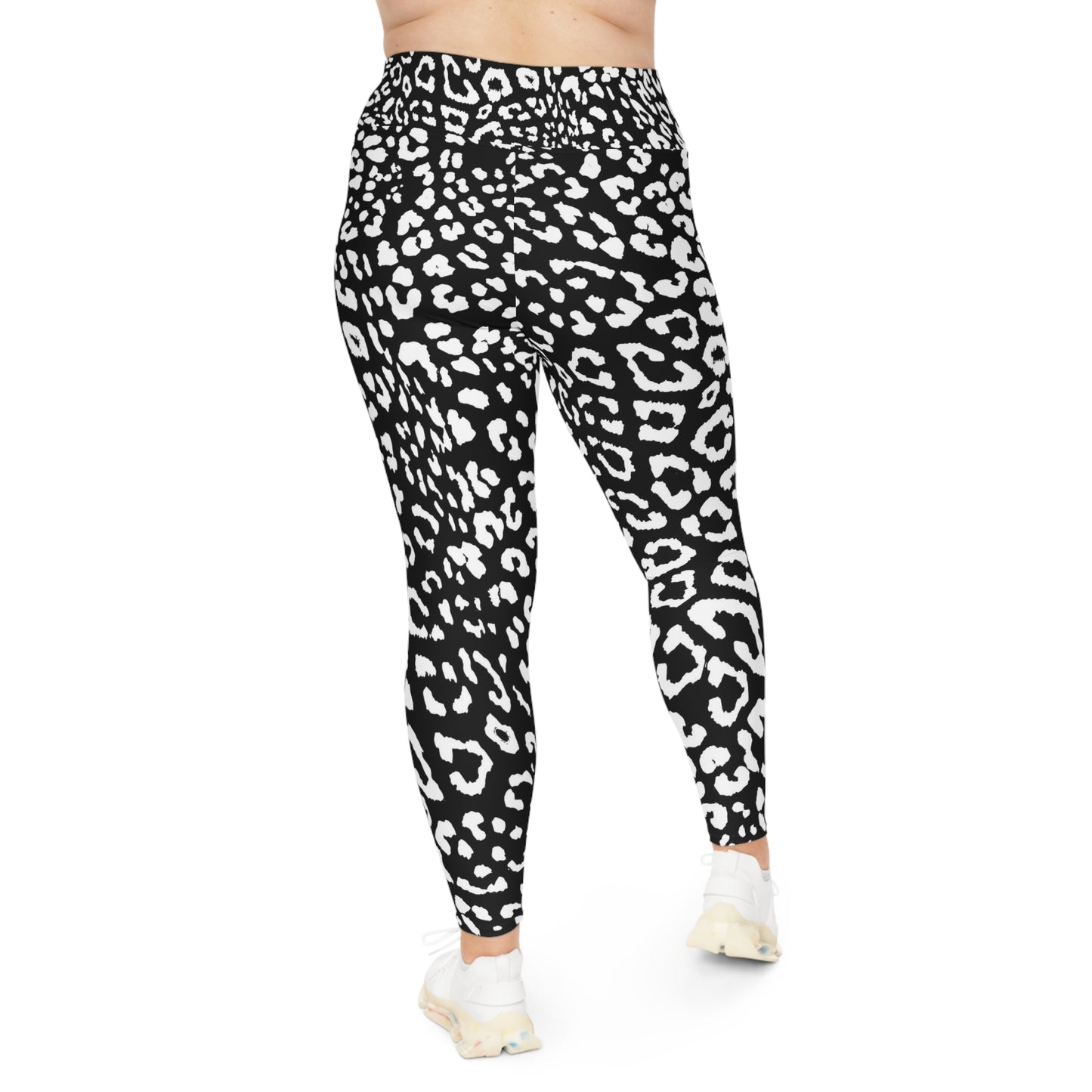 Plus Size Leopard Print Leggings – Comfortable & Stylish Activewear for Any Occasion