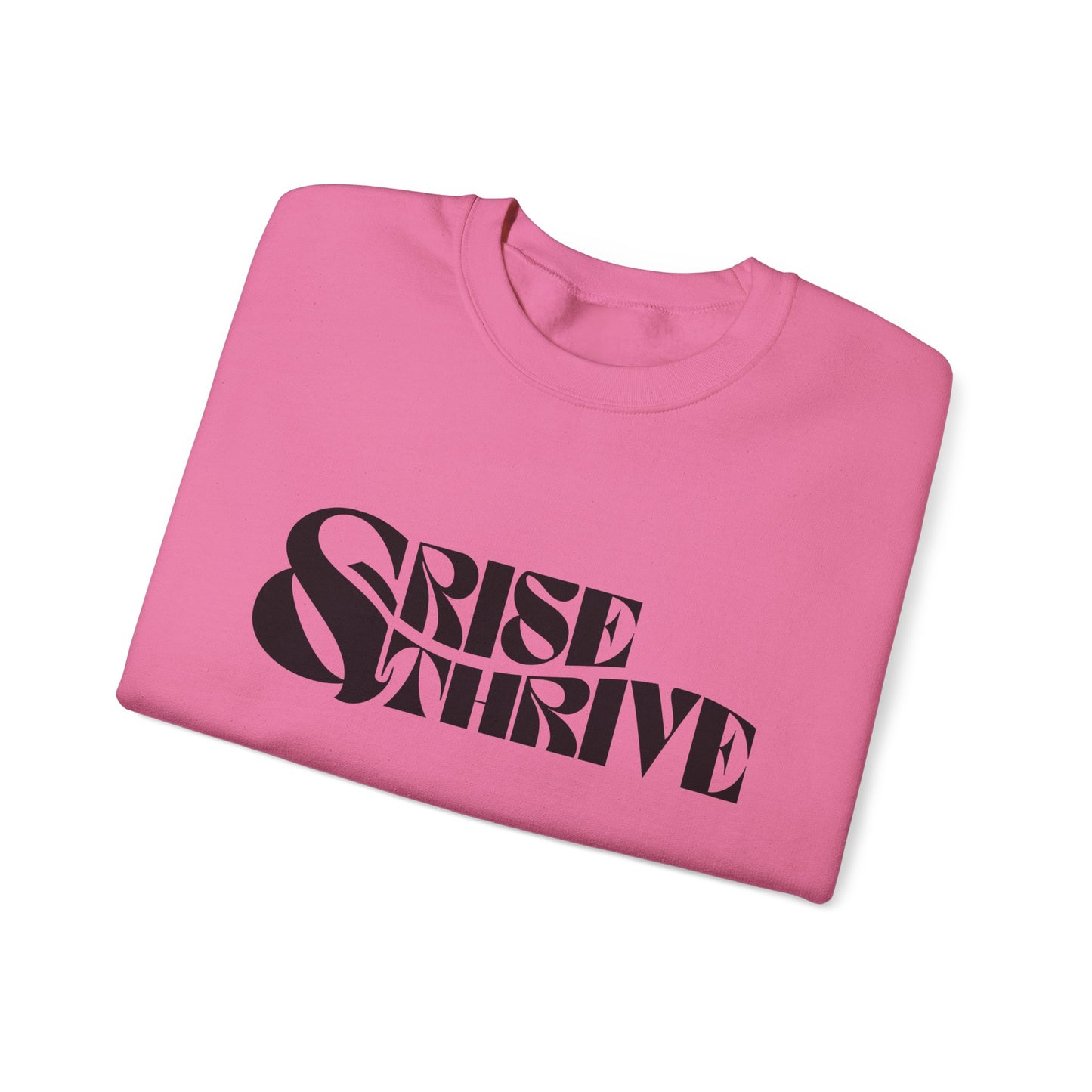 Rise & Thrive Heavy Blend™ Crewneck Sweatshirt - Cozy Motivational Apparel