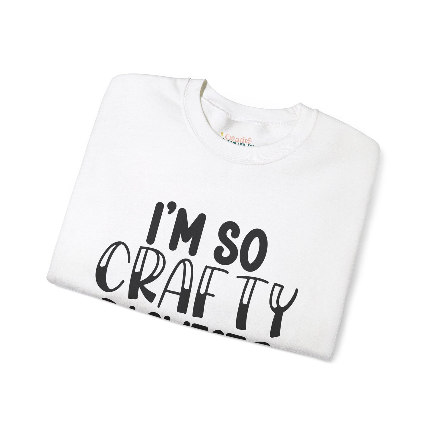 "I’m So Crafty I Sweat Glitter" | Unisex Crewneck
