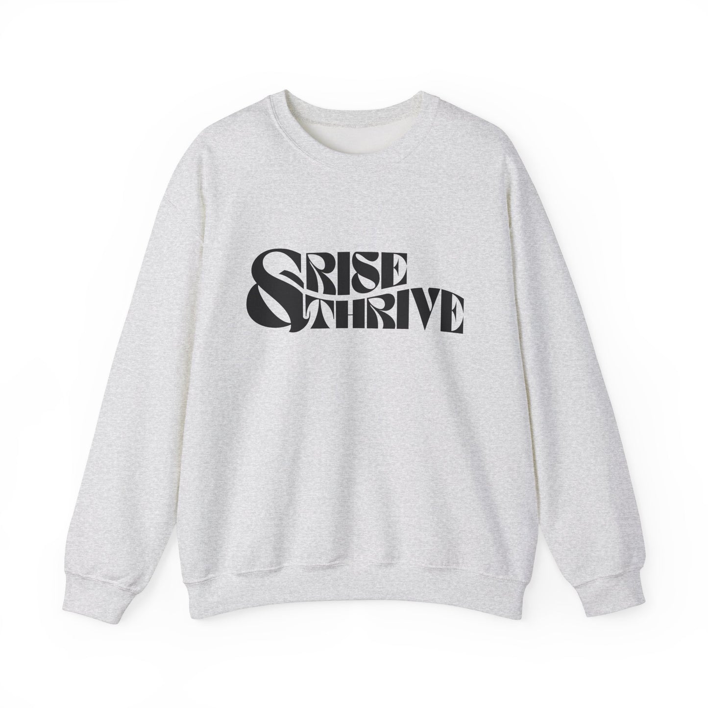 Rise & Thrive Heavy Blend™ Crewneck Sweatshirt - Cozy Motivational Apparel