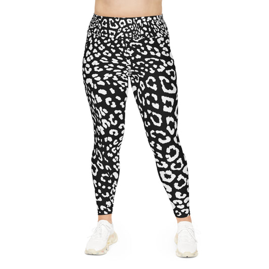 Plus Size Leopard Print Leggings – Comfortable & Stylish Activewear for Any Occasion