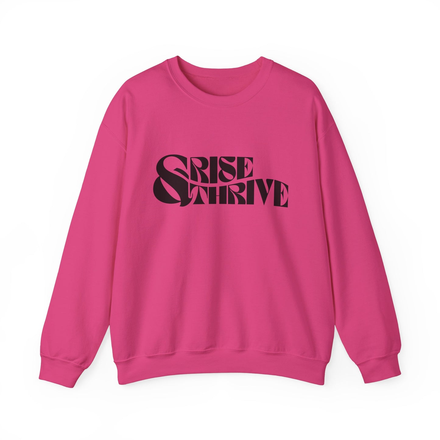 Rise & Thrive Heavy Blend™ Crewneck Sweatshirt - Cozy Motivational Apparel