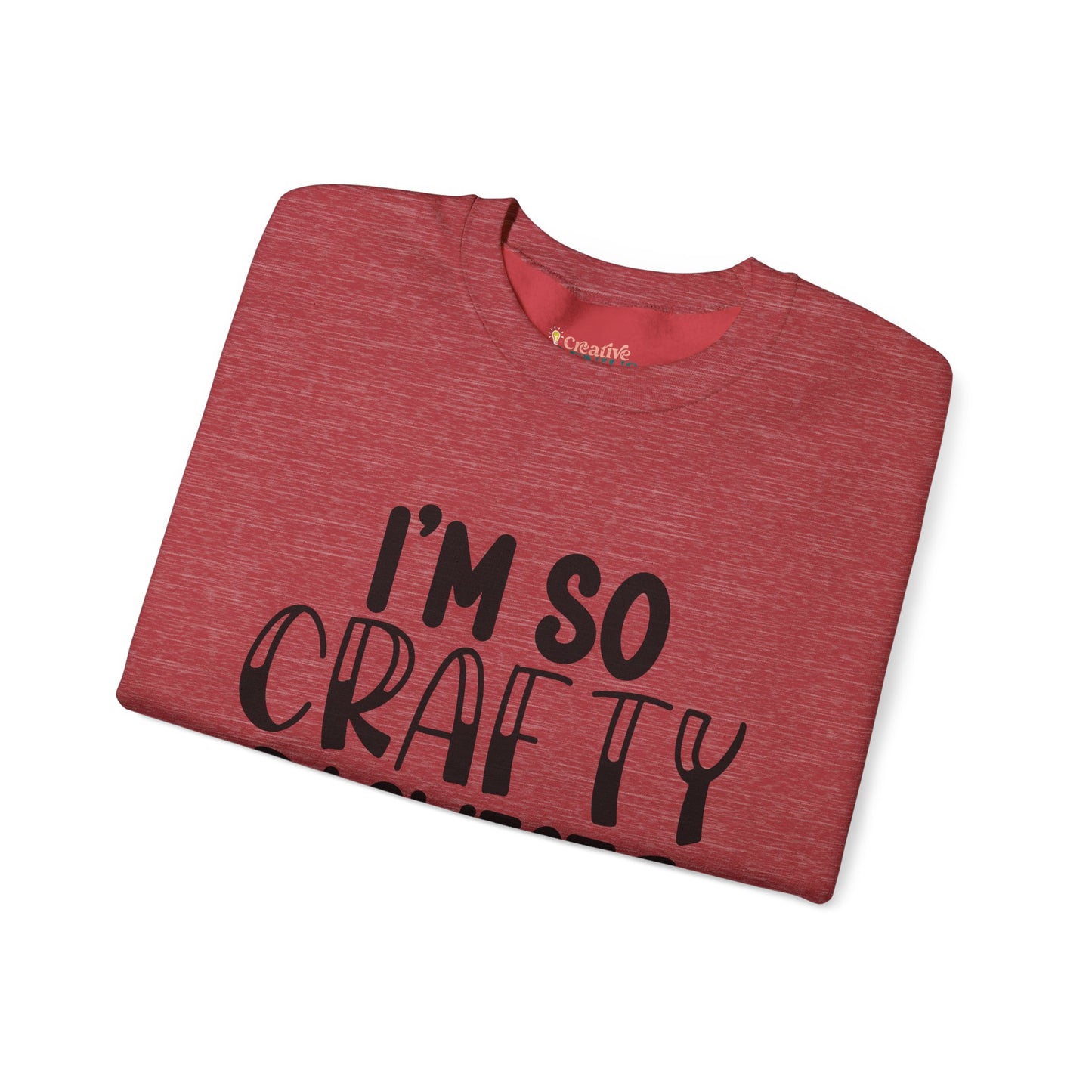 "I’m So Crafty I Sweat Glitter" | Unisex Crewneck