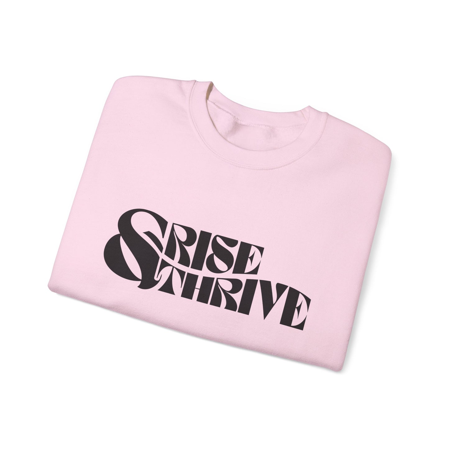 Rise & Thrive Heavy Blend™ Crewneck Sweatshirt - Cozy Motivational Apparel