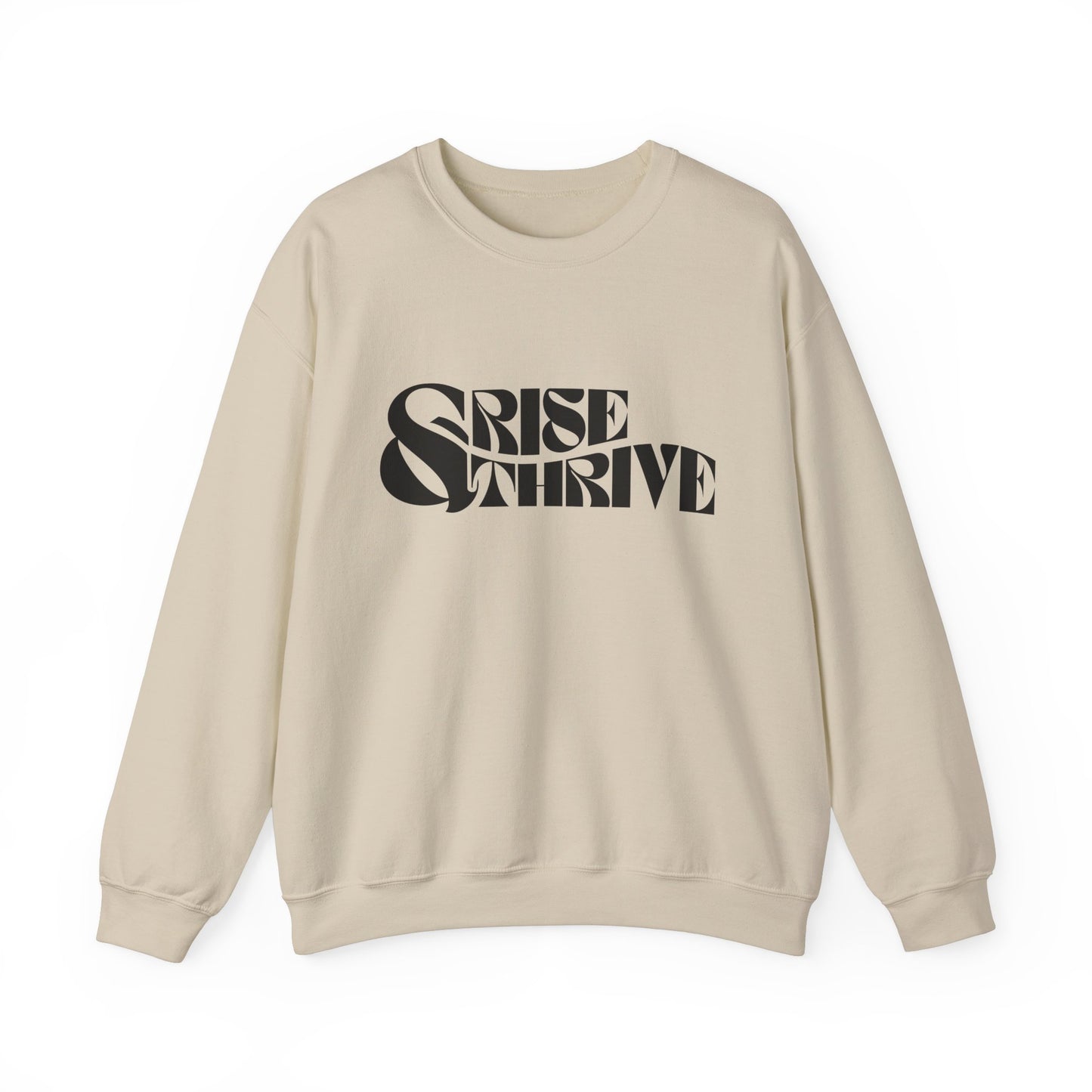 Rise & Thrive Heavy Blend™ Crewneck Sweatshirt - Cozy Motivational Apparel