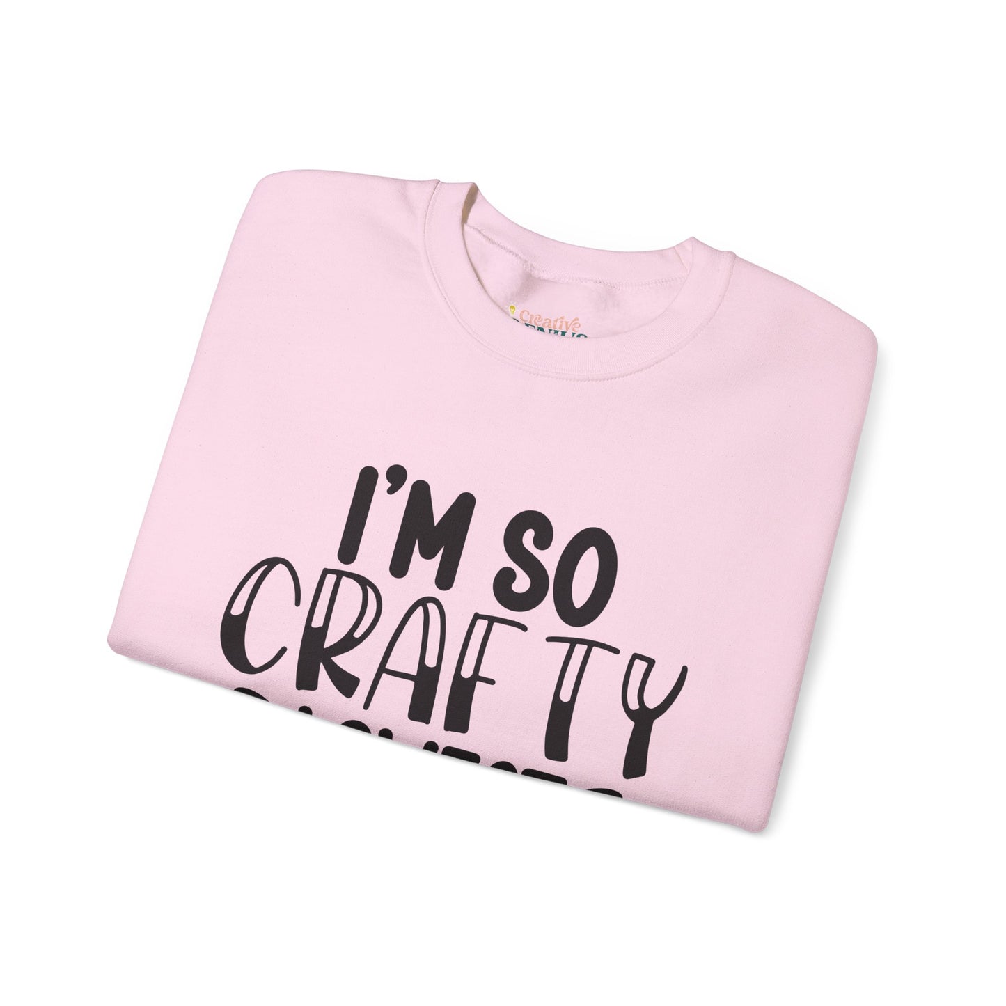 "I’m So Crafty I Sweat Glitter" | Unisex Crewneck