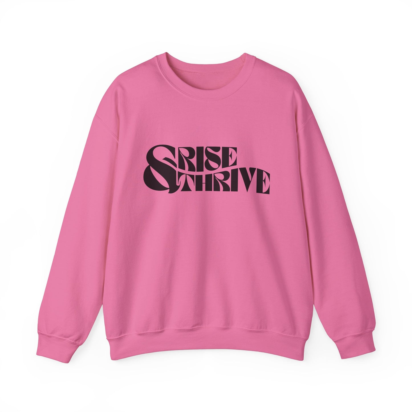 Rise & Thrive Heavy Blend™ Crewneck Sweatshirt - Cozy Motivational Apparel