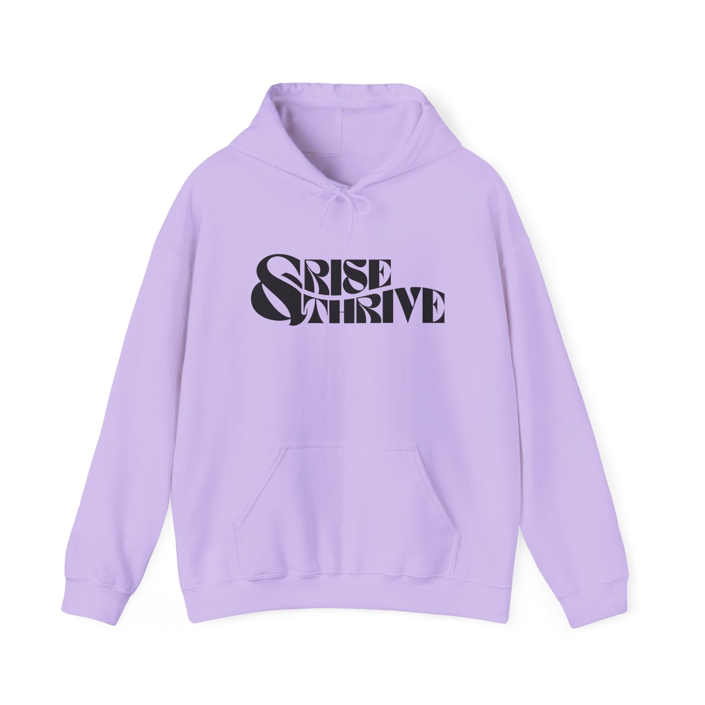 Rise & Thrive Heavy Blend Hoodie - Inspirational Statement Sweatshirt