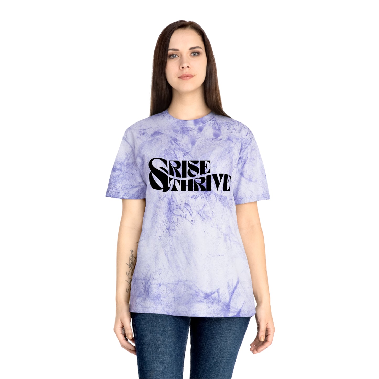 Rise & Thrive (Large Print) Color Blast Tee