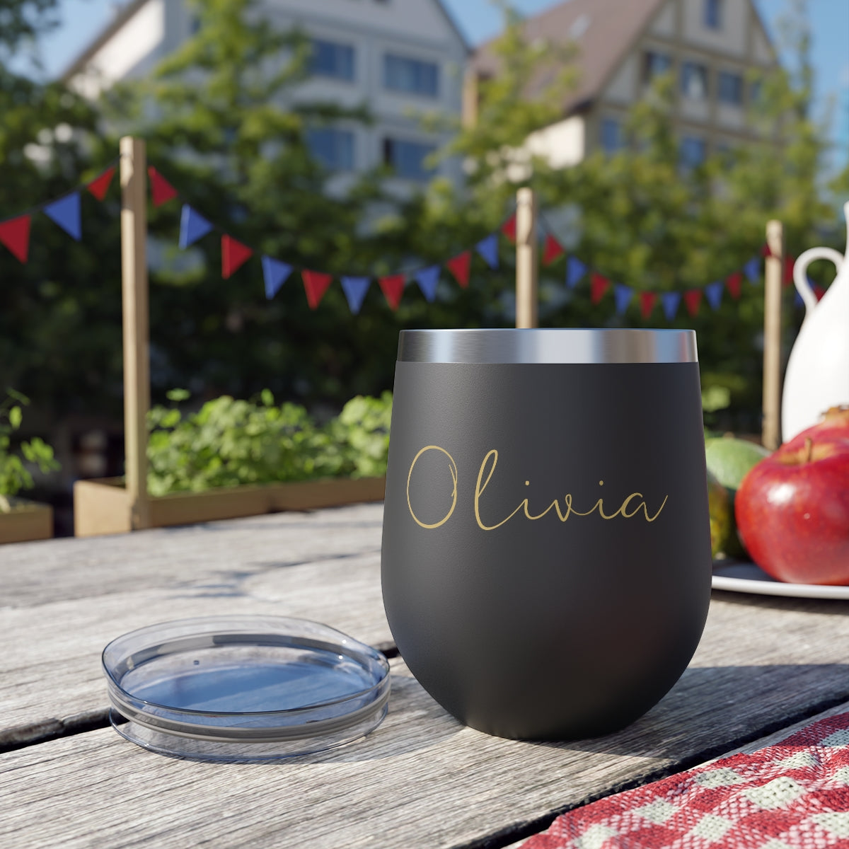 Custom Name Copper Vacuum Insulated Cup, 12oz