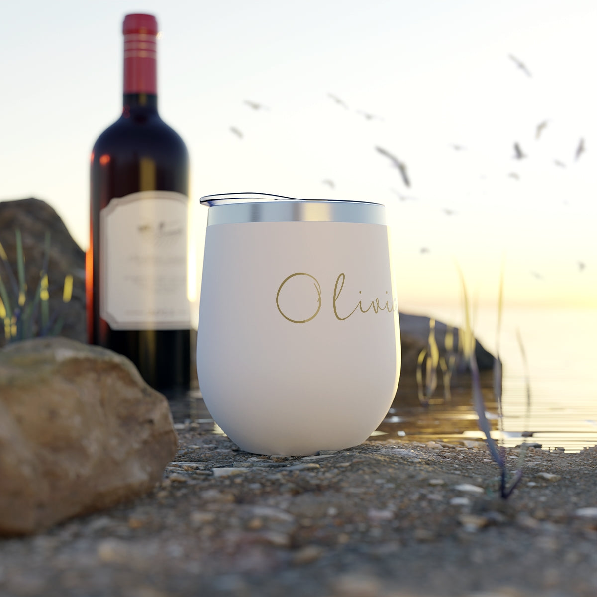 Custom Name Copper Vacuum Insulated Cup, 12oz