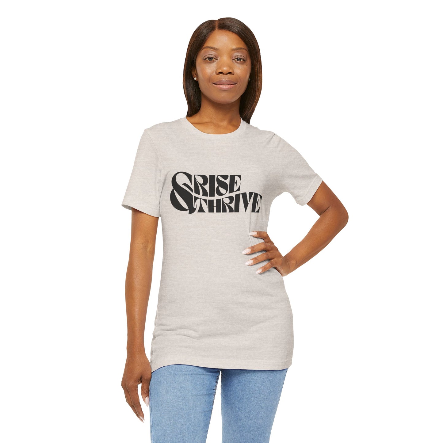 Rise & Thrive Jersey Short Sleeve Tee