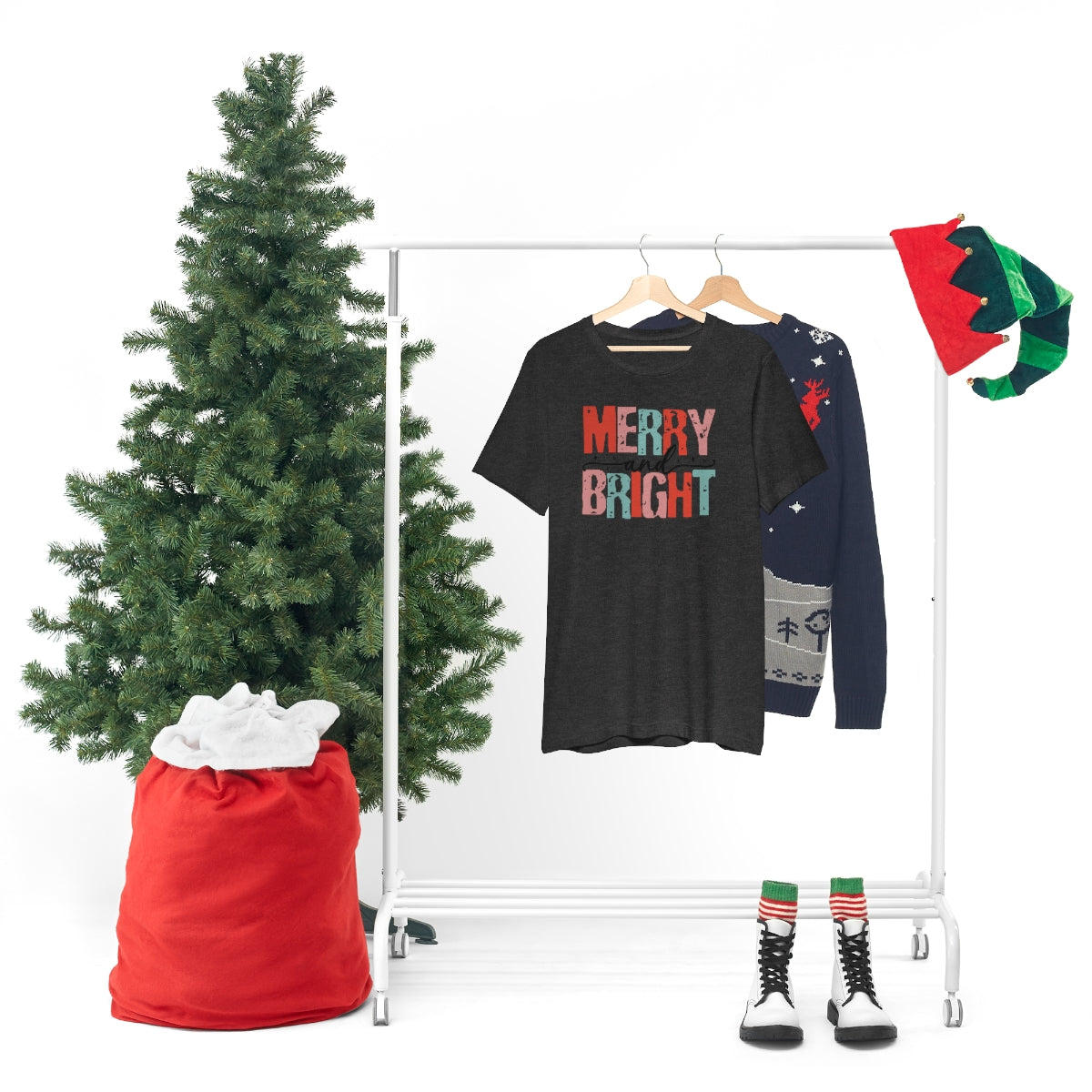 Retro Christmas Super Soft Short Sleeve Tee