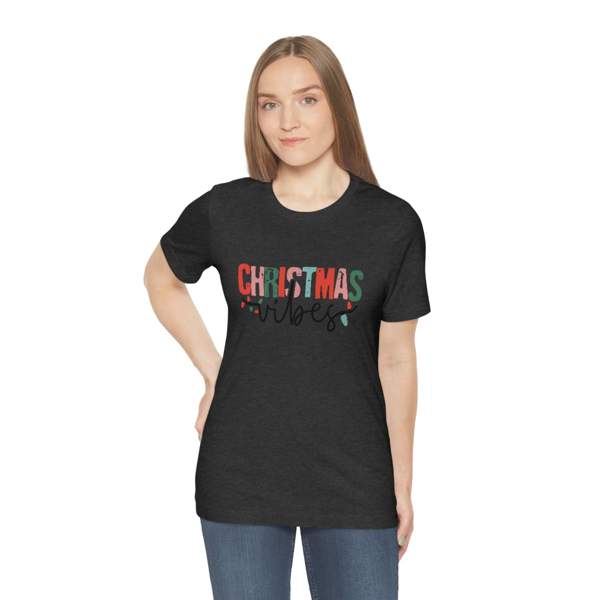 Retro Christmas | Christmas Vibes | Super Soft Short Sleeve Tee