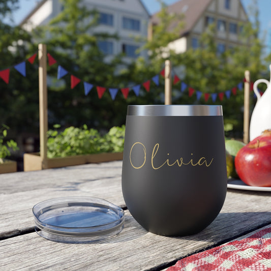 Custom Name Copper Vacuum Insulated Cup, 12oz