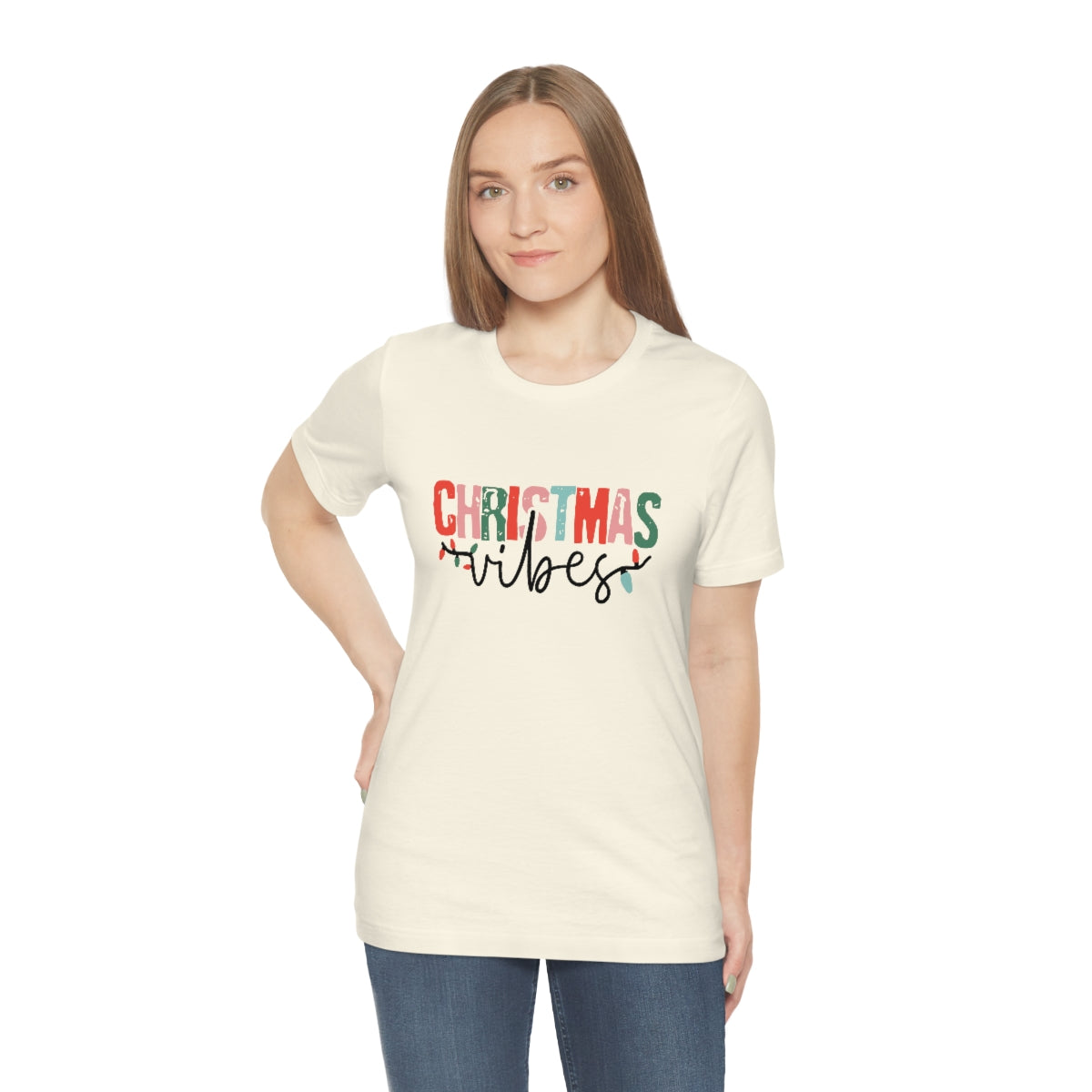 Retro Christmas | Christmas Vibes | Super Soft Short Sleeve Tee