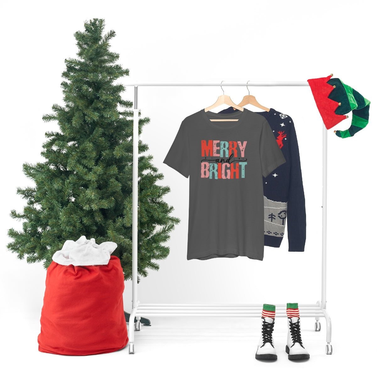 Retro Christmas Super Soft Short Sleeve Tee