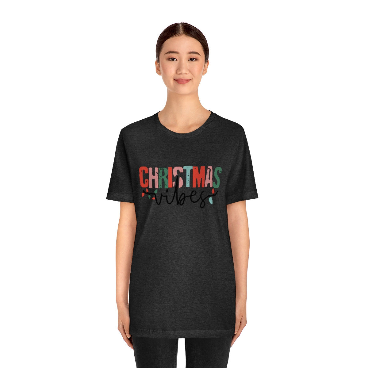 Retro Christmas | Christmas Vibes | Super Soft Short Sleeve Tee
