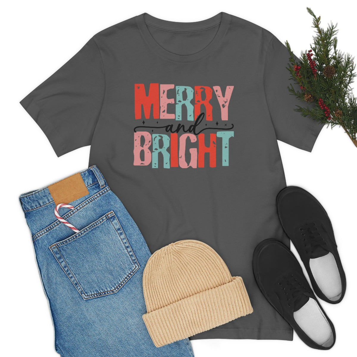 Retro Christmas Super Soft Short Sleeve Tee