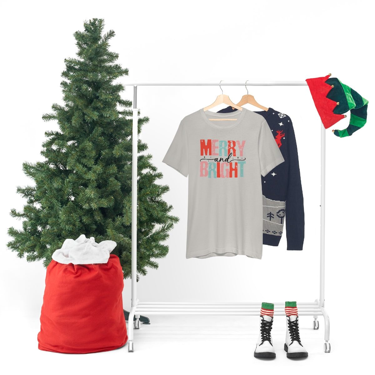 Retro Christmas Super Soft Short Sleeve Tee