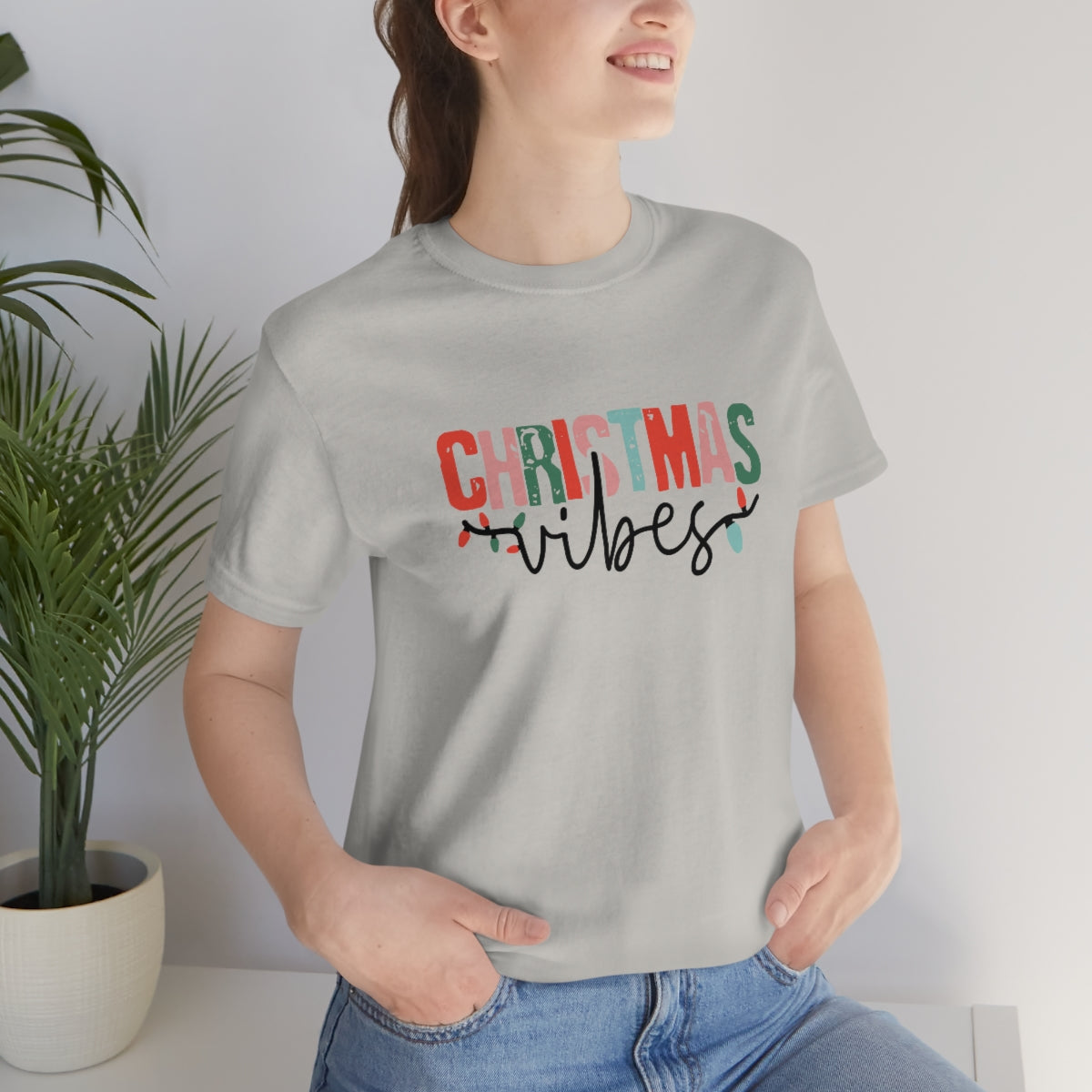 Retro Christmas | Christmas Vibes | Super Soft Short Sleeve Tee