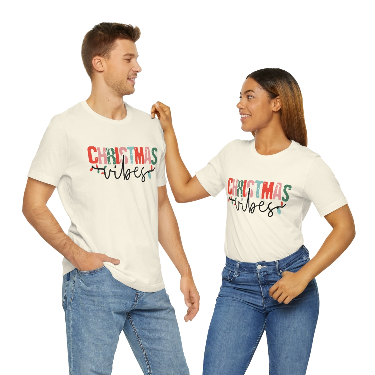 Retro Christmas | Christmas Vibes | Super Soft Short Sleeve Tee