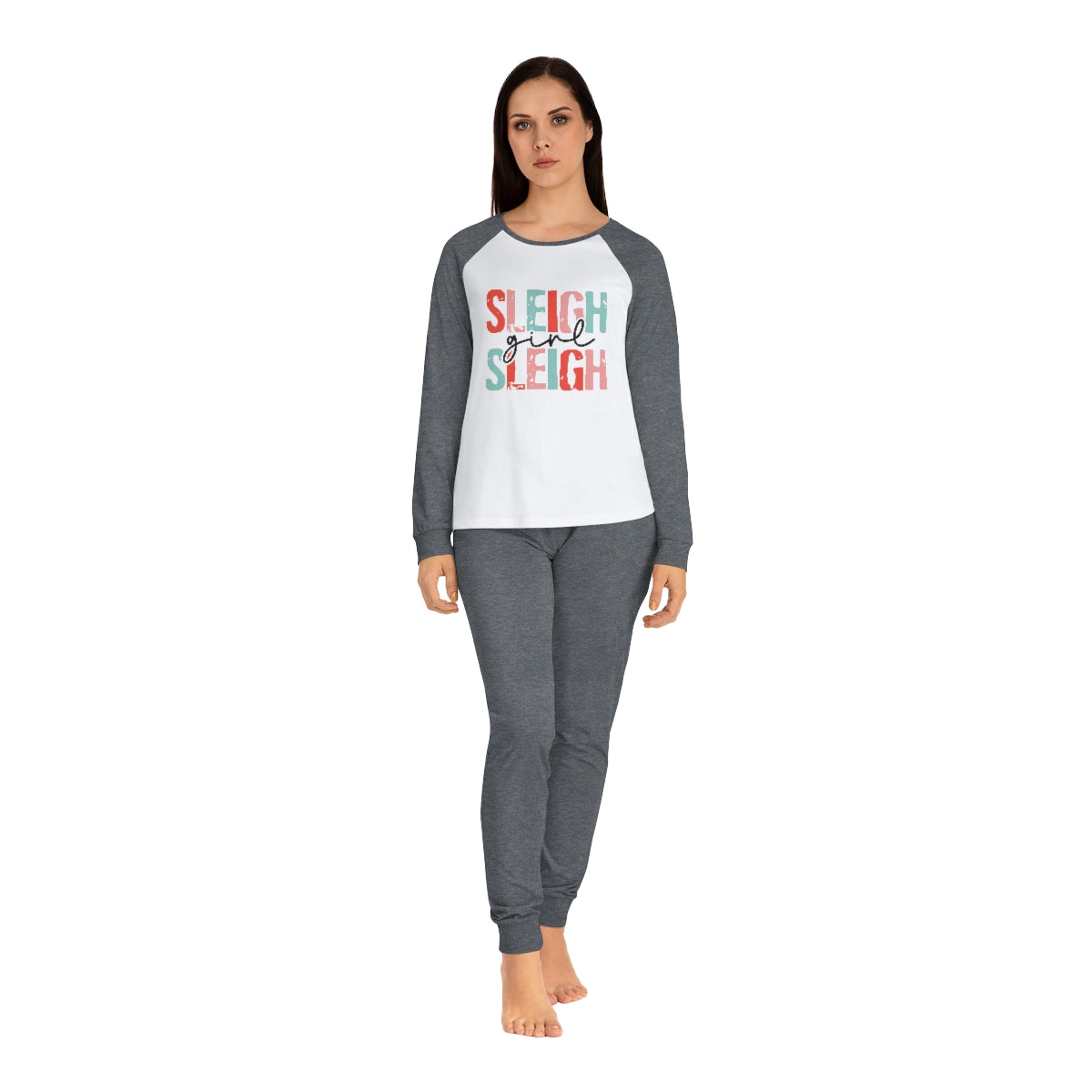 Retro Christmas Sleigh Girl Sleigh | Women's PJ Set