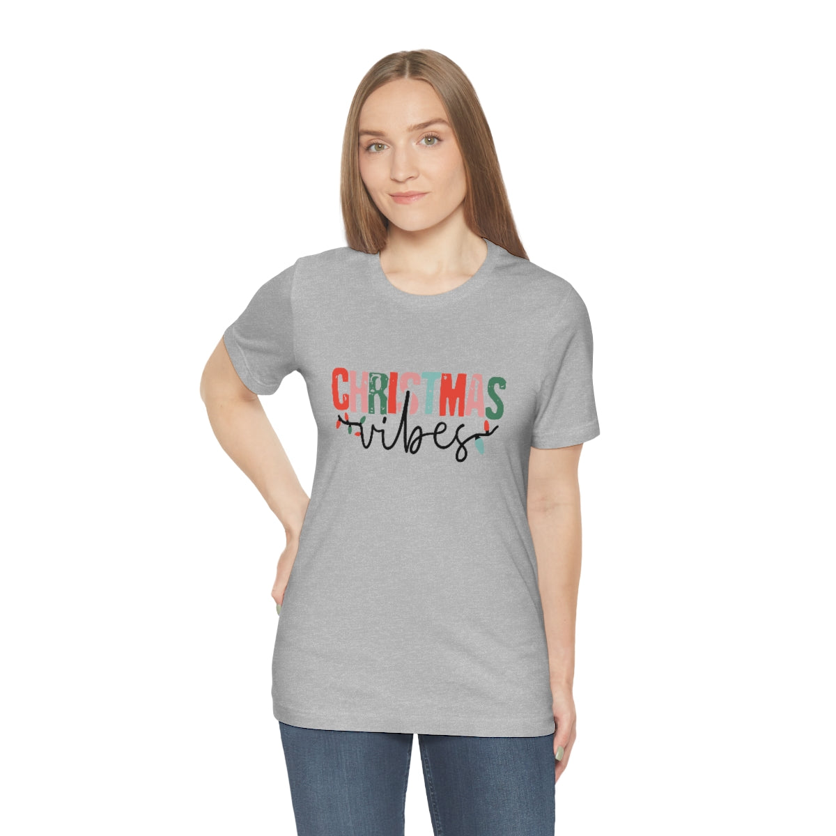 Retro Christmas | Christmas Vibes | Super Soft Short Sleeve Tee