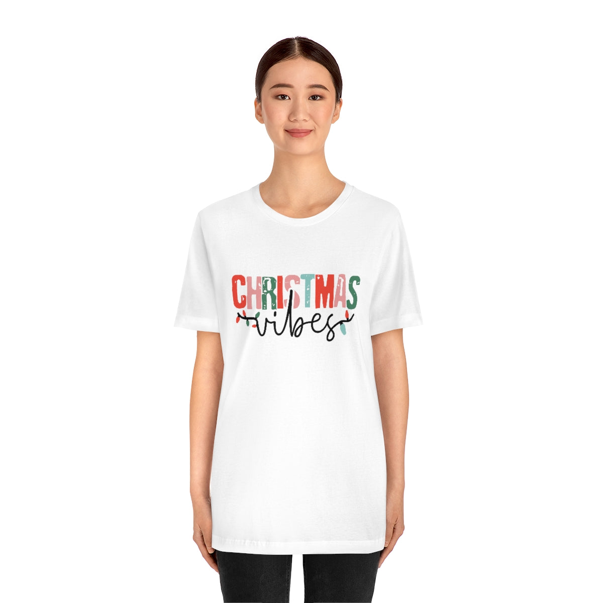 Retro Christmas | Christmas Vibes | Super Soft Short Sleeve Tee