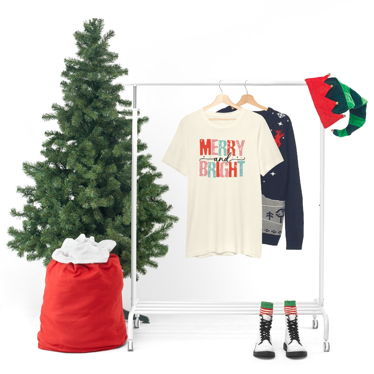 Retro Christmas Super Soft Short Sleeve Tee