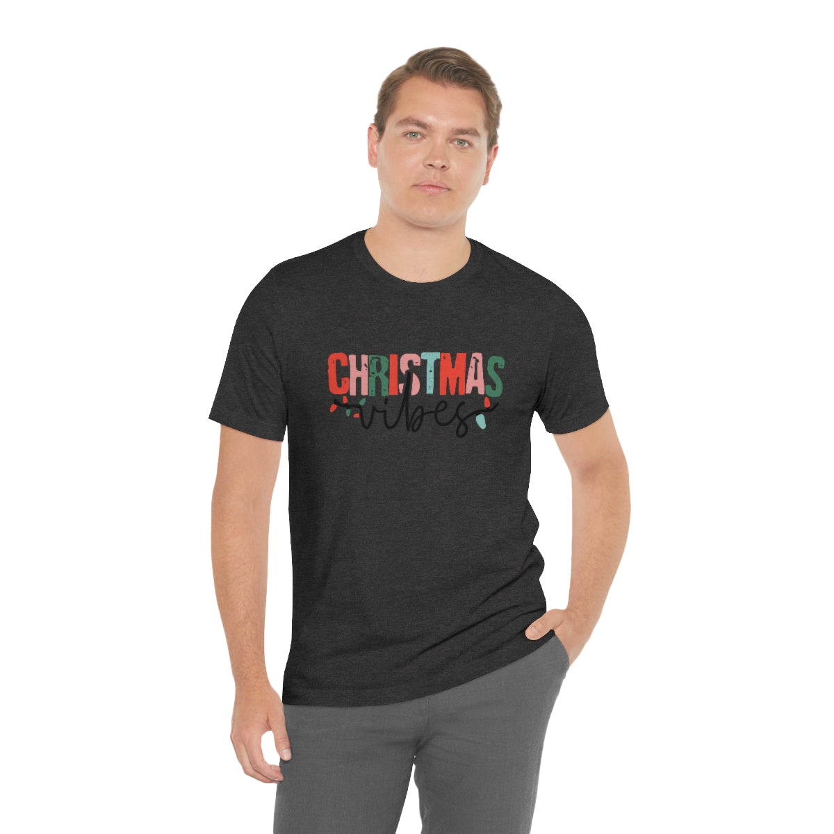 Retro Christmas | Christmas Vibes | Super Soft Short Sleeve Tee