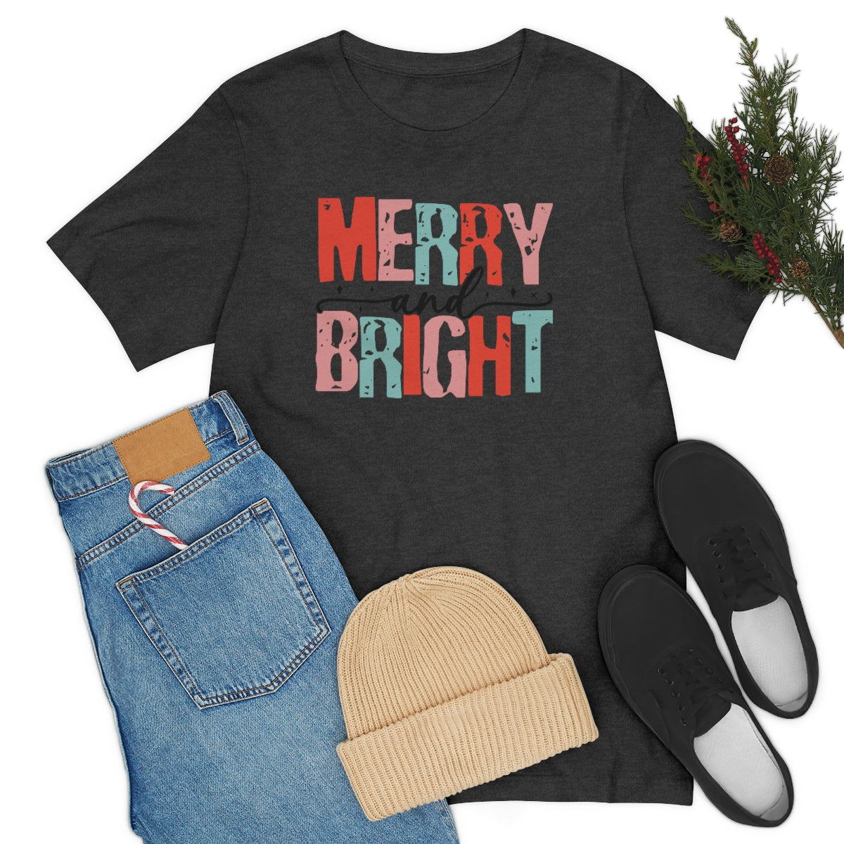 Retro Christmas Super Soft Short Sleeve Tee