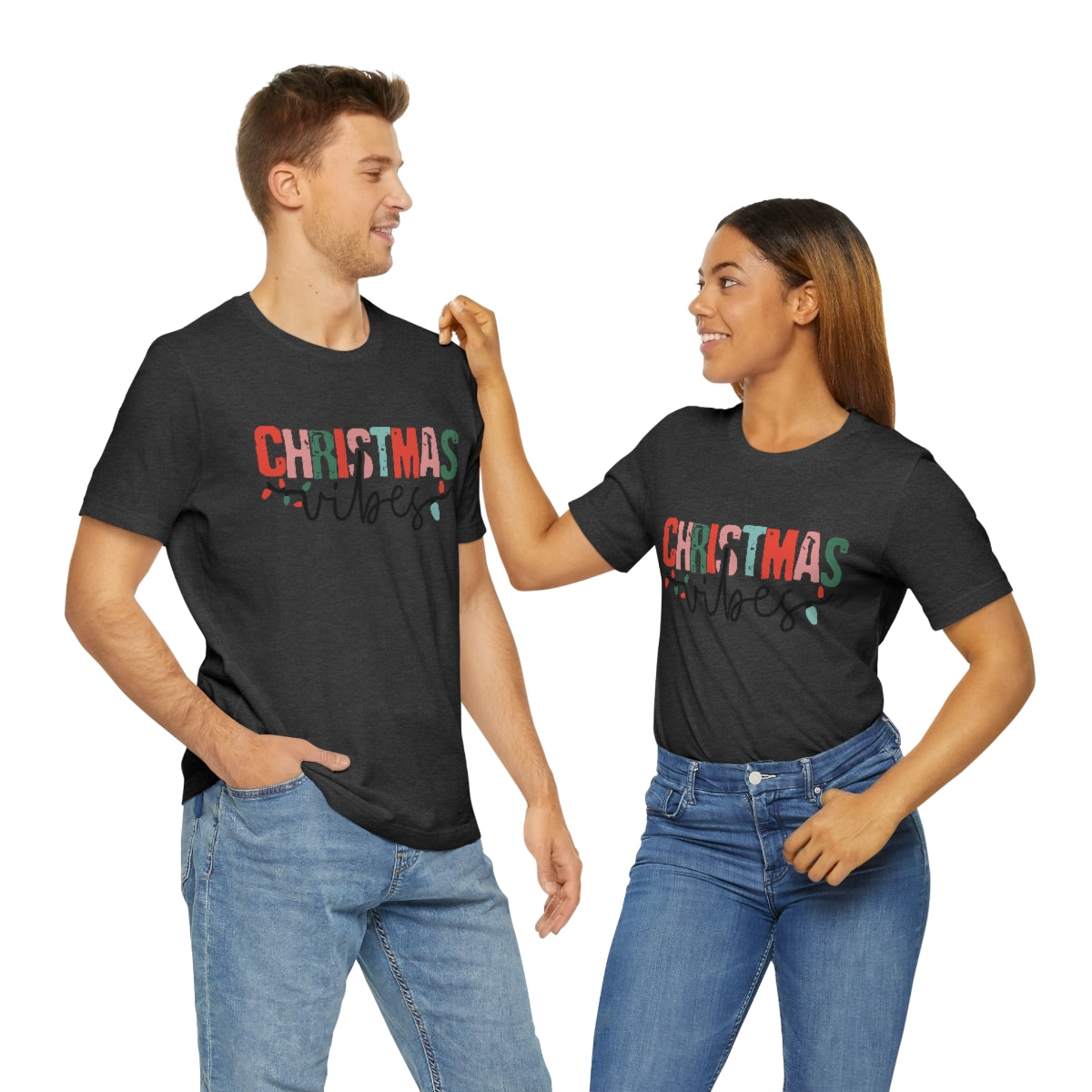Retro Christmas | Christmas Vibes | Super Soft Short Sleeve Tee