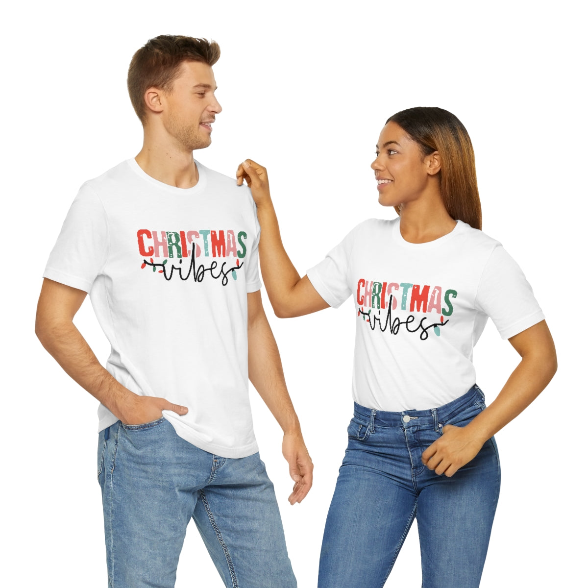 Retro Christmas | Christmas Vibes | Super Soft Short Sleeve Tee
